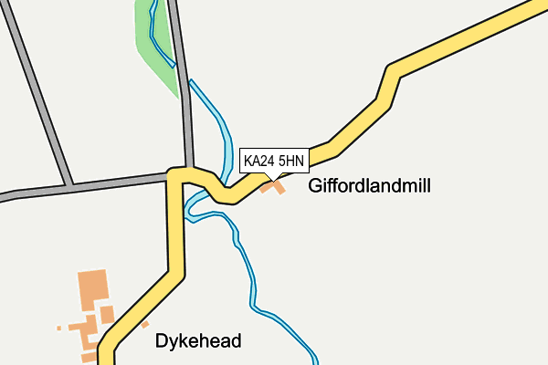 KA24 5HN map - OS OpenMap – Local (Ordnance Survey) KA24 5HN map - OS OpenMap – Local (Ordnance Survey)