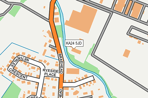 KA24 5JD map - OS OpenMap – Local (Ordnance Survey) KA24 5JD map - OS OpenMap – Local (Ordnance Survey)