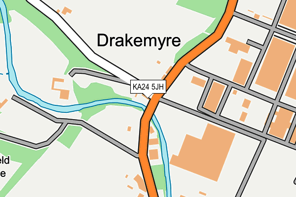 KA24 5JH map - OS OpenMap – Local (Ordnance Survey) KA24 5JH map - OS OpenMap – Local (Ordnance Survey)