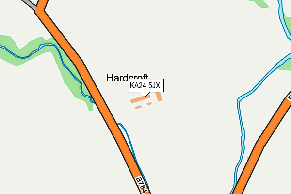 KA24 5JX map - OS OpenMap – Local (Ordnance Survey) KA24 5JX map - OS OpenMap – Local (Ordnance Survey)