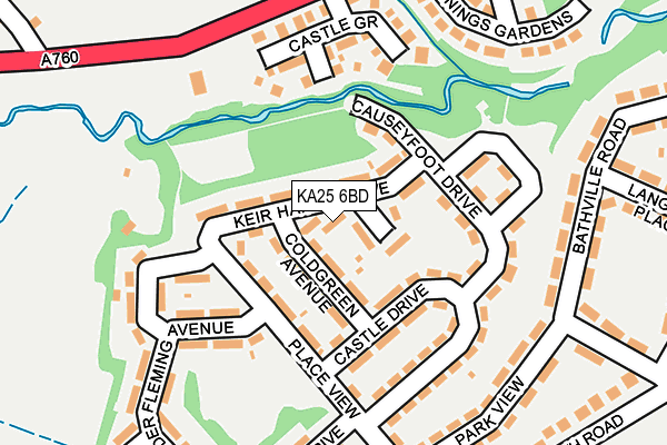 KA25 6BD map - OS OpenMap – Local (Ordnance Survey) KA25 6BD map - OS OpenMap – Local (Ordnance Survey)