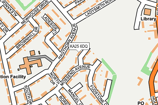 KA25 6DQ map - OS OpenMap – Local (Ordnance Survey) KA25 6DQ map - OS OpenMap – Local (Ordnance Survey)