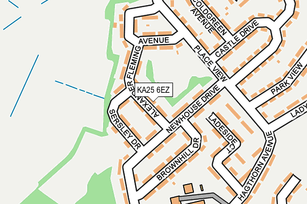 KA25 6EZ map - OS OpenMap – Local (Ordnance Survey) KA25 6EZ map - OS OpenMap – Local (Ordnance Survey)