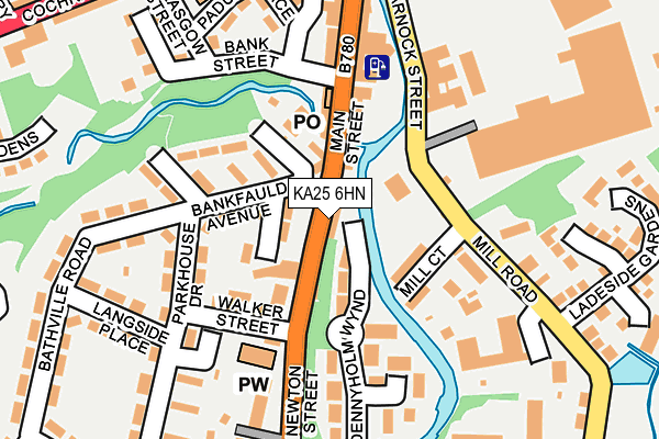 KA25 6HN map - OS OpenMap – Local (Ordnance Survey) KA25 6HN map - OS OpenMap – Local (Ordnance Survey)