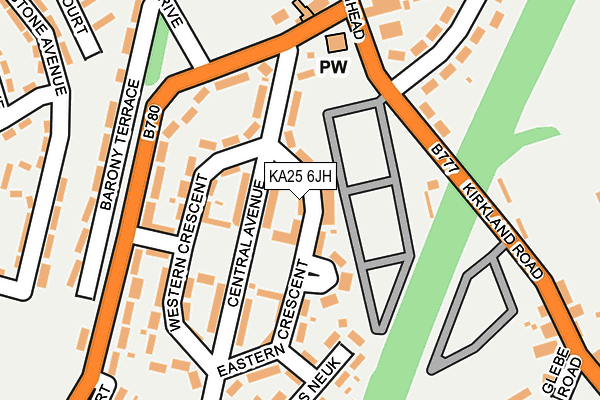 KA25 6JH map - OS OpenMap – Local (Ordnance Survey) KA25 6JH map - OS OpenMap – Local (Ordnance Survey)