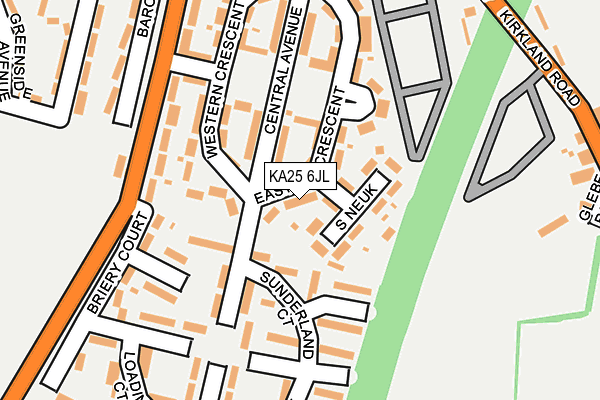 KA25 6JL map - OS OpenMap – Local (Ordnance Survey) KA25 6JL map - OS OpenMap – Local (Ordnance Survey)