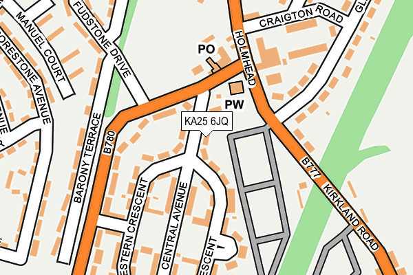 KA25 6JQ map - OS OpenMap – Local (Ordnance Survey) KA25 6JQ map - OS OpenMap – Local (Ordnance Survey)