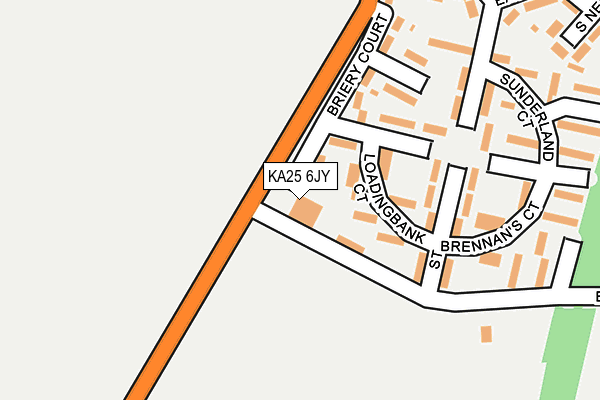 KA25 6JY map - OS OpenMap – Local (Ordnance Survey) KA25 6JY map - OS OpenMap – Local (Ordnance Survey)