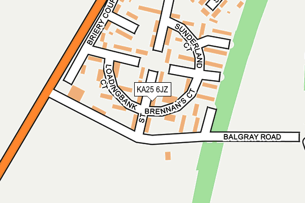 KA25 6JZ map - OS OpenMap – Local (Ordnance Survey) KA25 6JZ map - OS OpenMap – Local (Ordnance Survey)