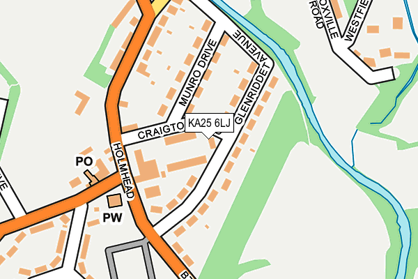 KA25 6LJ map - OS OpenMap – Local (Ordnance Survey)