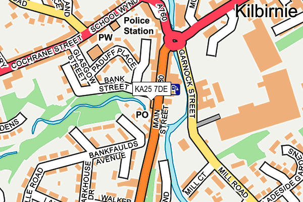 KA25 7DE map - OS OpenMap – Local (Ordnance Survey) KA25 7DE map - OS OpenMap – Local (Ordnance Survey)
