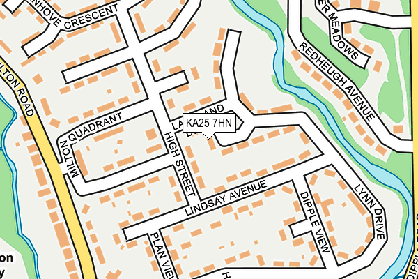 KA25 7HN map - OS OpenMap – Local (Ordnance Survey) KA25 7HN map - OS OpenMap – Local (Ordnance Survey)
