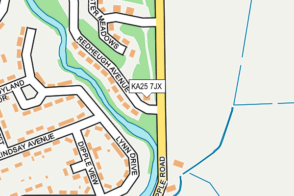 KA25 7JX map - OS OpenMap – Local (Ordnance Survey) KA25 7JX map - OS OpenMap – Local (Ordnance Survey)