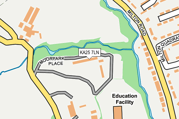 KA25 7LN map - OS OpenMap – Local (Ordnance Survey) KA25 7LN map - OS OpenMap – Local (Ordnance Survey)