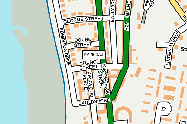KA26 0AJ map - OS OpenMap – Local (Ordnance Survey)