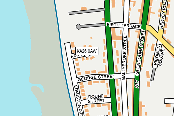 KA26 0AW map - OS OpenMap – Local (Ordnance Survey)