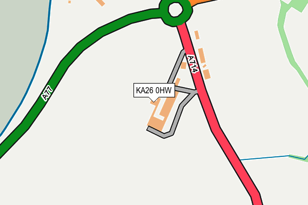 KA26 0HW map - OS OpenMap – Local (Ordnance Survey)