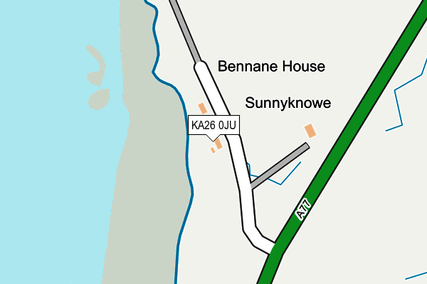 KA26 0JU map - OS OpenMap – Local (Ordnance Survey)