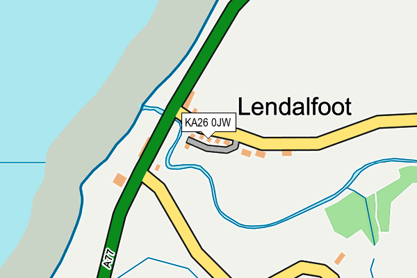 KA26 0JW map - OS OpenMap – Local (Ordnance Survey) KA26 0JW map - OS OpenMap – Local (Ordnance Survey)