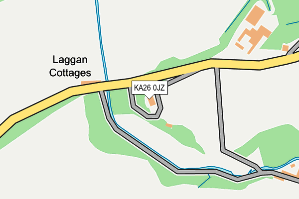 KA26 0JZ map - OS OpenMap – Local (Ordnance Survey)