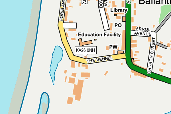 KA26 0NH map - OS OpenMap – Local (Ordnance Survey) KA26 0NH map - OS OpenMap – Local (Ordnance Survey)