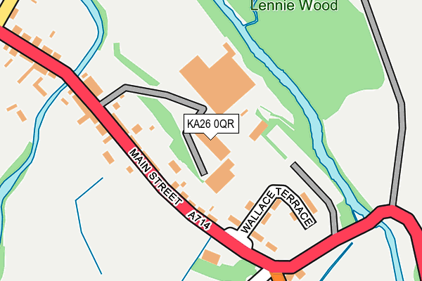 KA26 0QR map - OS OpenMap – Local (Ordnance Survey) KA26 0QR map - OS OpenMap – Local (Ordnance Survey)
