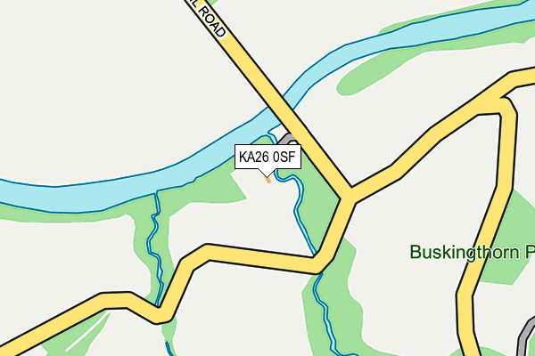 KA26 0SF map - OS OpenMap – Local (Ordnance Survey)