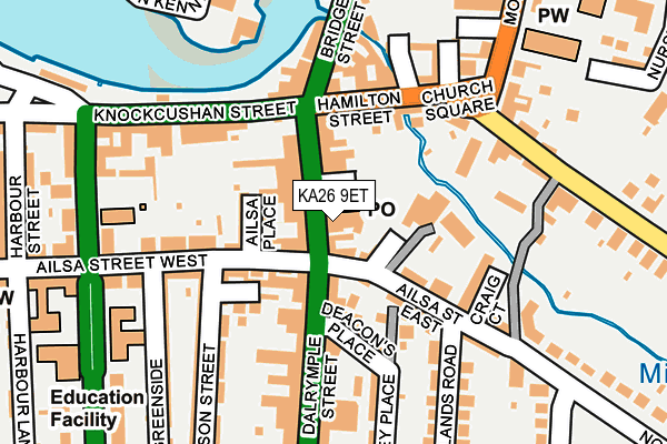 KA26 9ET map - OS OpenMap – Local (Ordnance Survey) KA26 9ET map - OS OpenMap – Local (Ordnance Survey)