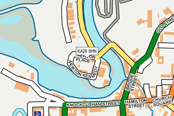 KA26 9HN map - OS OpenMap – Local (Ordnance Survey) KA26 9HN map - OS OpenMap – Local (Ordnance Survey)