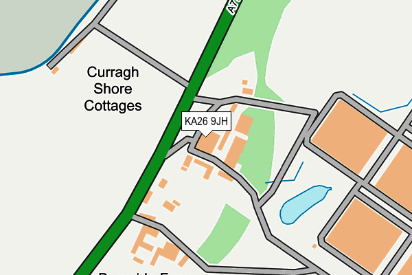 KA26 9JH map - OS OpenMap – Local (Ordnance Survey) KA26 9JH map - OS OpenMap – Local (Ordnance Survey)