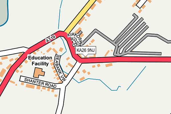 KA26 9NJ map - OS OpenMap – Local (Ordnance Survey) KA26 9NJ map - OS OpenMap – Local (Ordnance Survey)