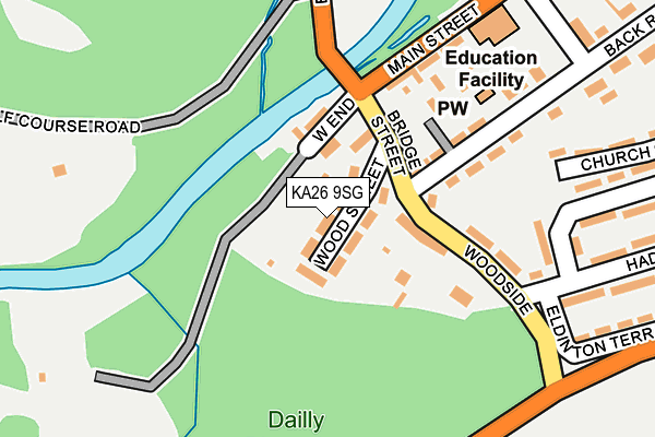 KA26 9SG map - OS OpenMap – Local (Ordnance Survey) KA26 9SG map - OS OpenMap – Local (Ordnance Survey)