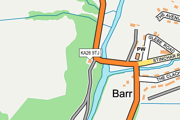 KA26 9TJ map - OS OpenMap – Local (Ordnance Survey) KA26 9TJ map - OS OpenMap – Local (Ordnance Survey)