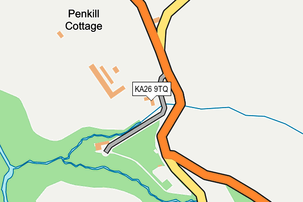 KA26 9TQ map - OS OpenMap – Local (Ordnance Survey) KA26 9TQ map - OS OpenMap – Local (Ordnance Survey)