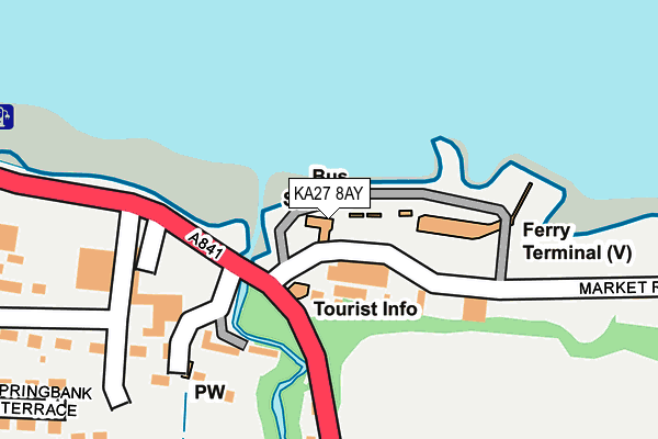 KA27 8AY map - OS OpenMap – Local (Ordnance Survey) KA27 8AY map - OS OpenMap – Local (Ordnance Survey)