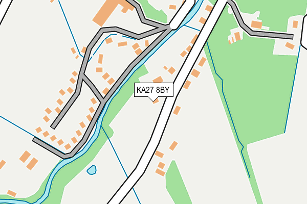 KA27 8BY map - OS OpenMap – Local (Ordnance Survey) KA27 8BY map - OS OpenMap – Local (Ordnance Survey)