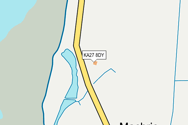 KA27 8DY map - OS OpenMap – Local (Ordnance Survey) KA27 8DY map - OS OpenMap – Local (Ordnance Survey)
