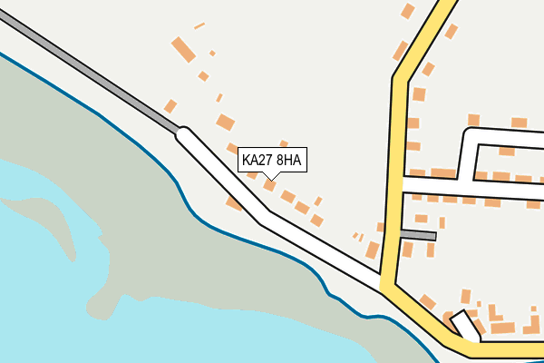 KA27 8HA map - OS OpenMap – Local (Ordnance Survey) KA27 8HA map - OS OpenMap – Local (Ordnance Survey)