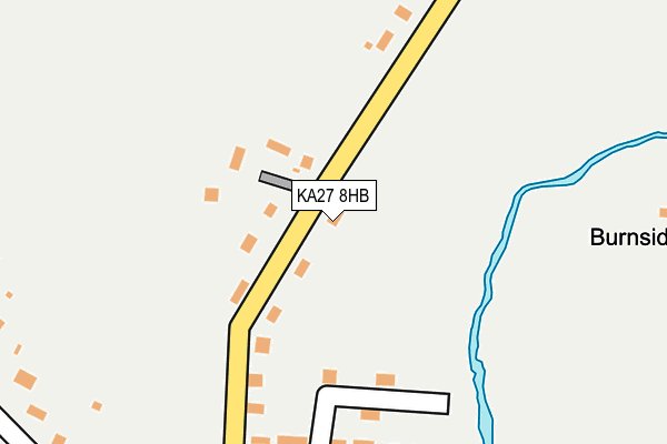 KA27 8HB map - OS OpenMap – Local (Ordnance Survey) KA27 8HB map - OS OpenMap – Local (Ordnance Survey)