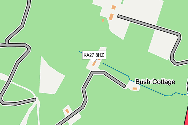 KA27 8HZ map - OS OpenMap – Local (Ordnance Survey)