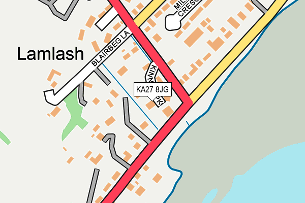 KA27 8JG map - OS OpenMap – Local (Ordnance Survey) KA27 8JG map - OS OpenMap – Local (Ordnance Survey)