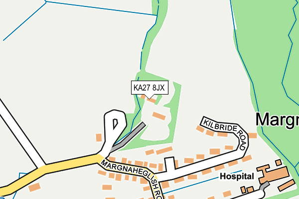 KA27 8JX map - OS OpenMap – Local (Ordnance Survey) KA27 8JX map - OS OpenMap – Local (Ordnance Survey)