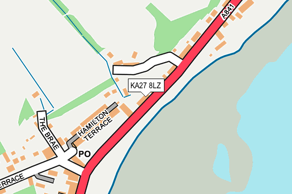 KA27 8LZ map - OS OpenMap – Local (Ordnance Survey) KA27 8LZ map - OS OpenMap – Local (Ordnance Survey)