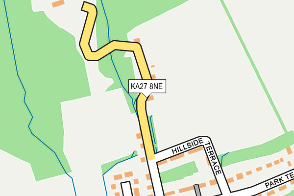 KA27 8NE map - OS OpenMap – Local (Ordnance Survey) KA27 8NE map - OS OpenMap – Local (Ordnance Survey)