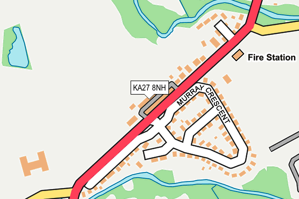 KA27 8NH map - OS OpenMap – Local (Ordnance Survey) KA27 8NH map - OS OpenMap – Local (Ordnance Survey)