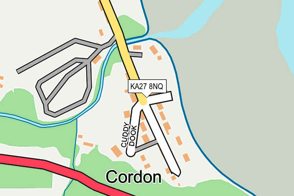 KA27 8NQ map - OS OpenMap – Local (Ordnance Survey) KA27 8NQ map - OS OpenMap – Local (Ordnance Survey)