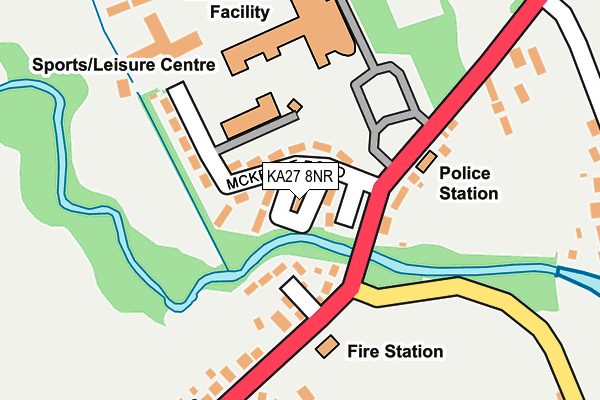 KA27 8NR map - OS OpenMap – Local (Ordnance Survey) KA27 8NR map - OS OpenMap – Local (Ordnance Survey)