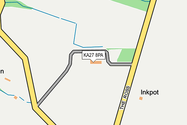 KA27 8PA map - OS OpenMap – Local (Ordnance Survey)