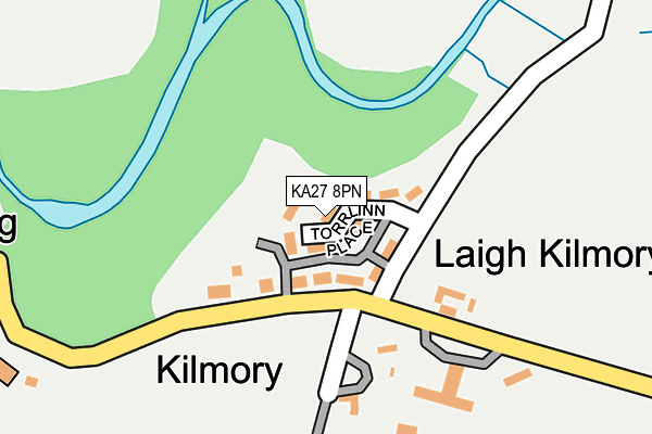 KA27 8PN map - OS OpenMap – Local (Ordnance Survey) KA27 8PN map - OS OpenMap – Local (Ordnance Survey)
