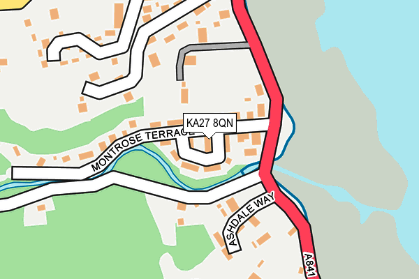 KA27 8QN map - OS OpenMap – Local (Ordnance Survey) KA27 8QN map - OS OpenMap – Local (Ordnance Survey)